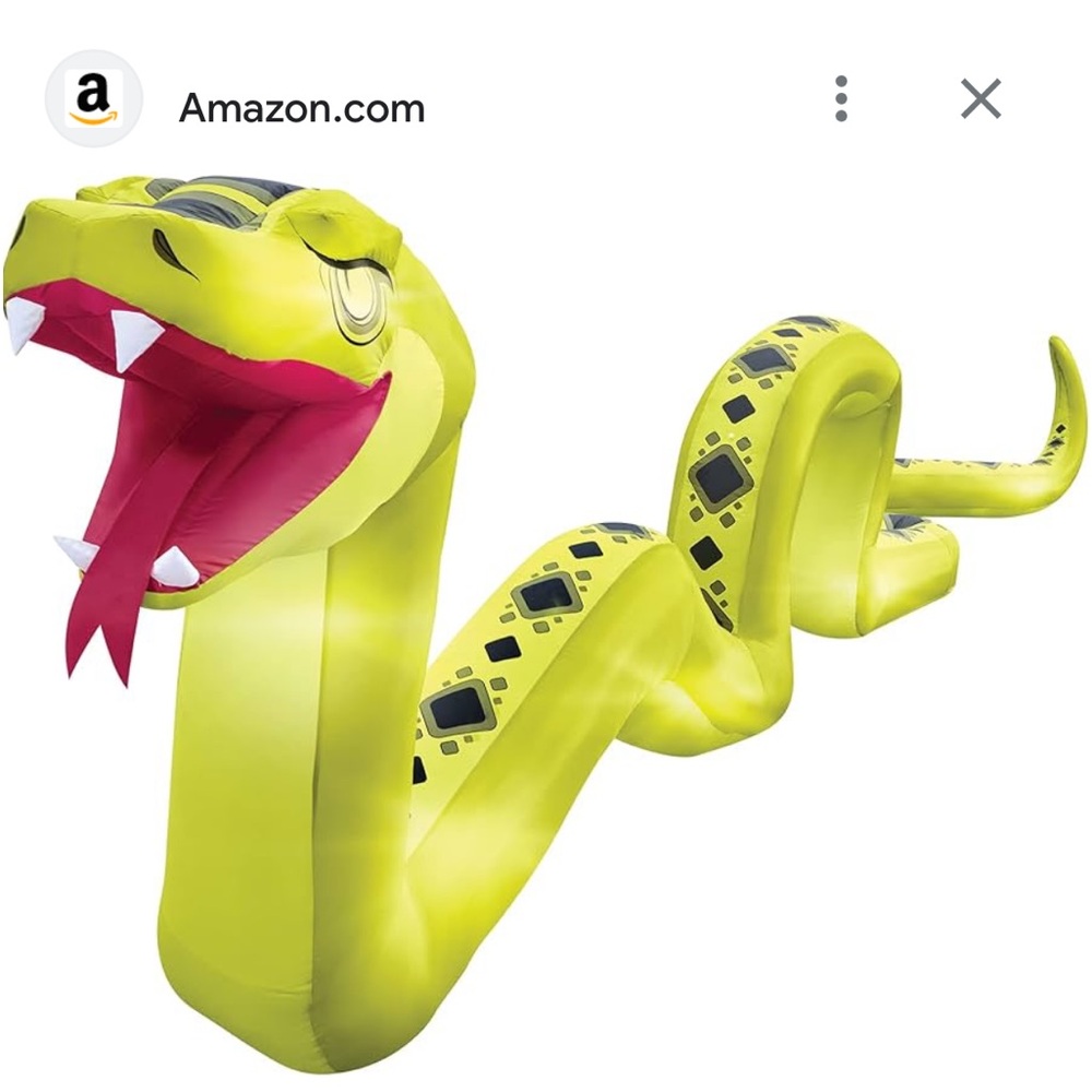 Snake inflatable. Brand new still in box.